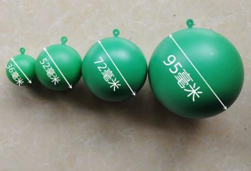 试验通球50 75 110 160管道检测实验通水球绿色塑料球