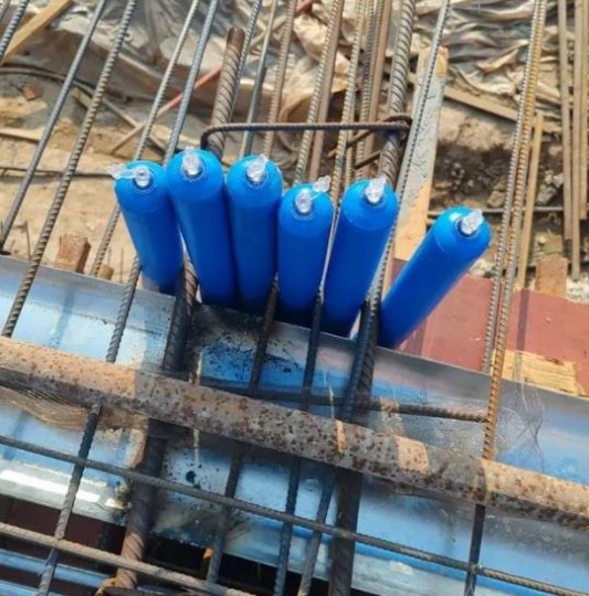 建筑拦茬气囊混凝土阻隔气囊蓝色加厚圆柱条气囊重复使用隔离气囊